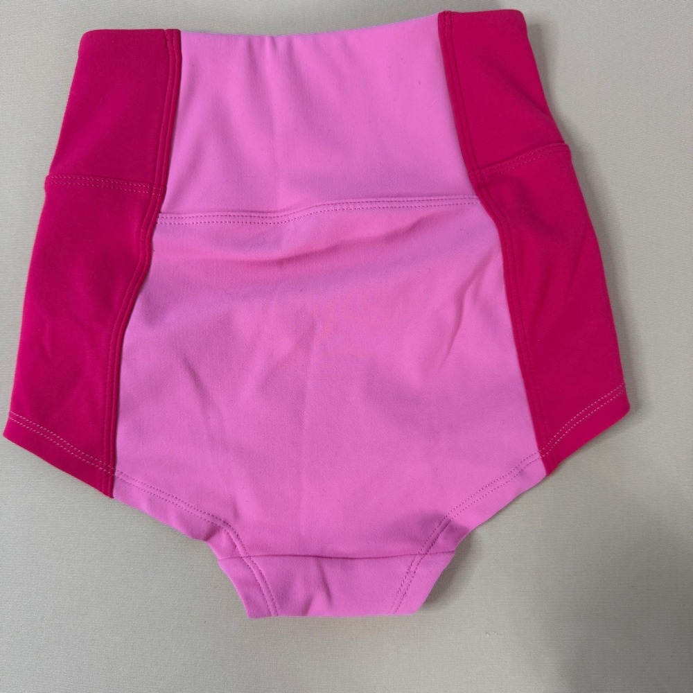 Jo+Jax Dance Briefs Kids Youth Small YS‎ Pink Colorblock High Waist Excellent - Picture 2 of 6